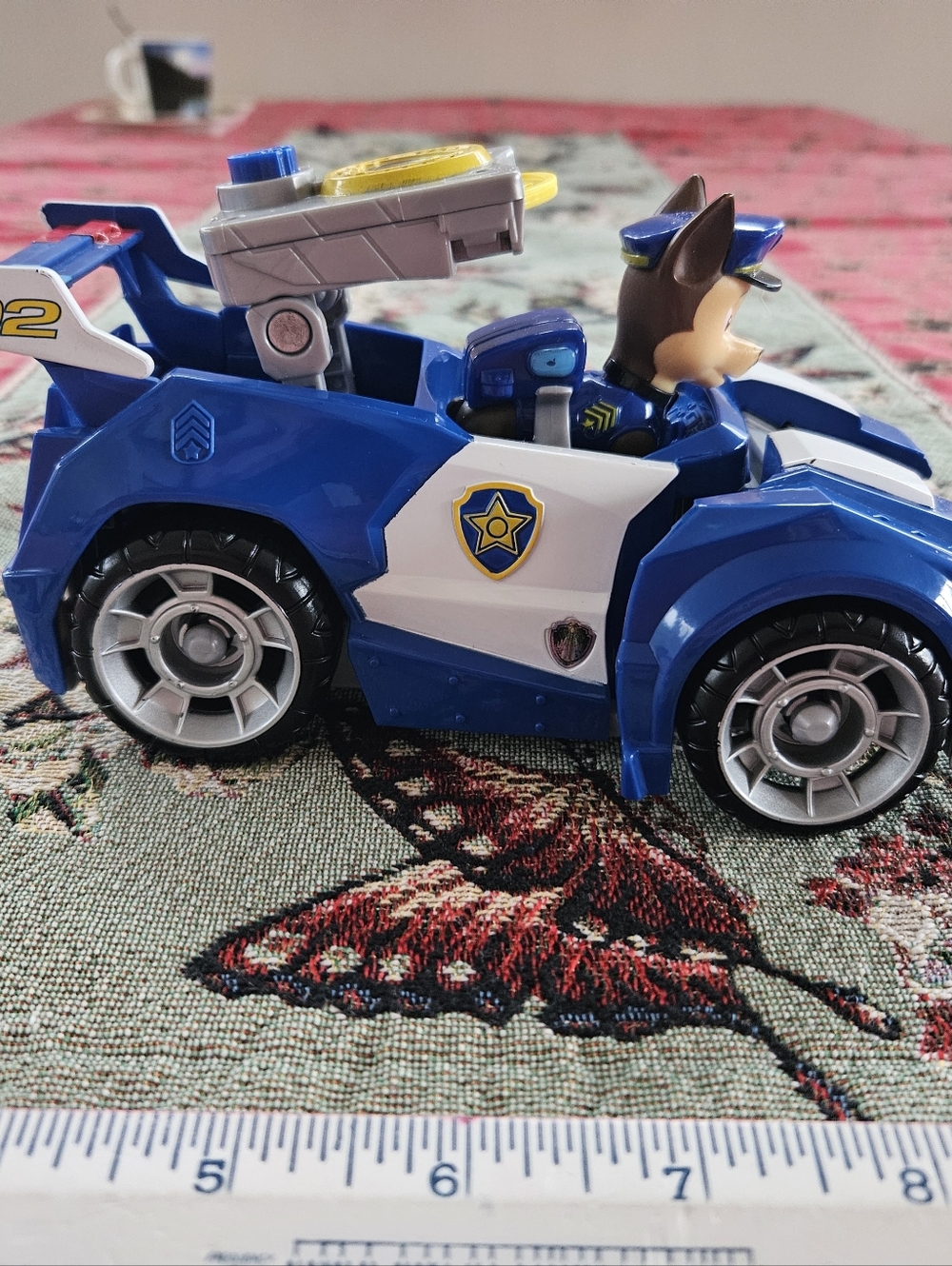 Paw Patrol CHASE Deluxe Vehicle Police Car Play Set Nickelodeon Toy 7"